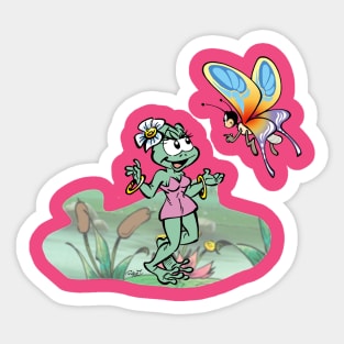 Rana et Butterfly Sticker